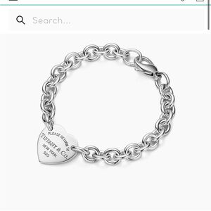 Tiffany Heart Tag Bracelet in Silver